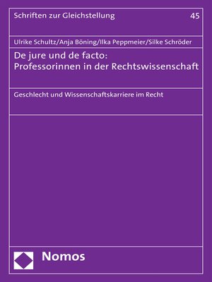 cover image of De jure und de facto